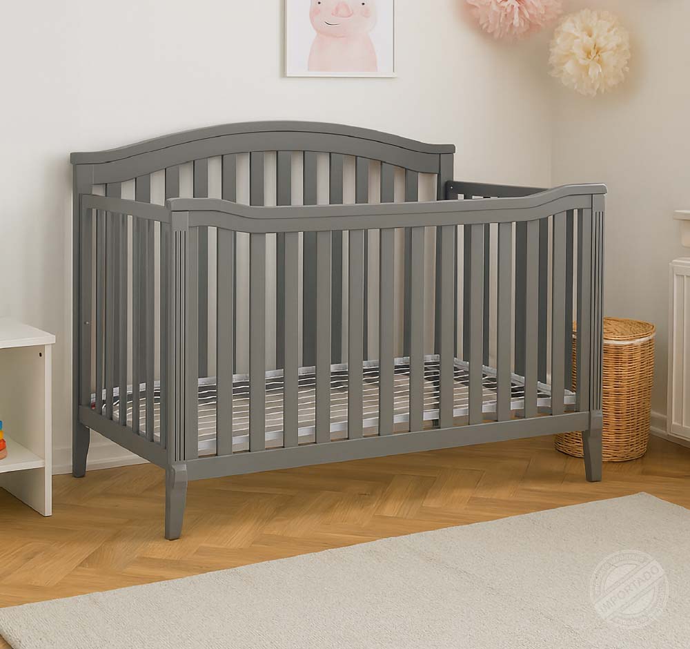 Cuna de madera con altura de colchón ajustable — vista adicional 1