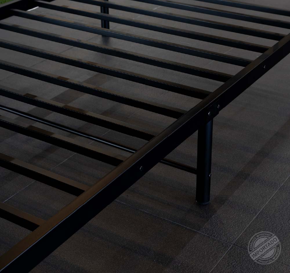Dormitorio metálico tipo daybed Twin con barandas — vista adicional 4