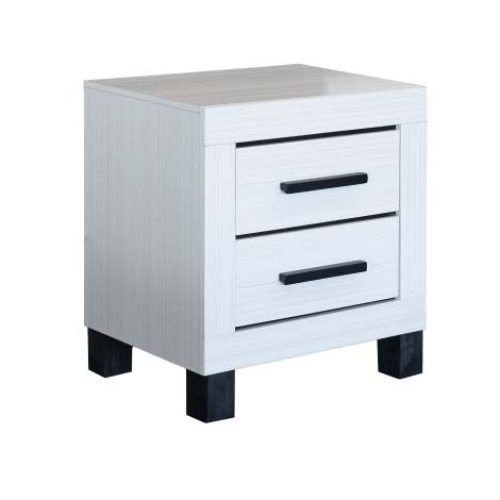 Mesa de noche moderna con 2 gavetas