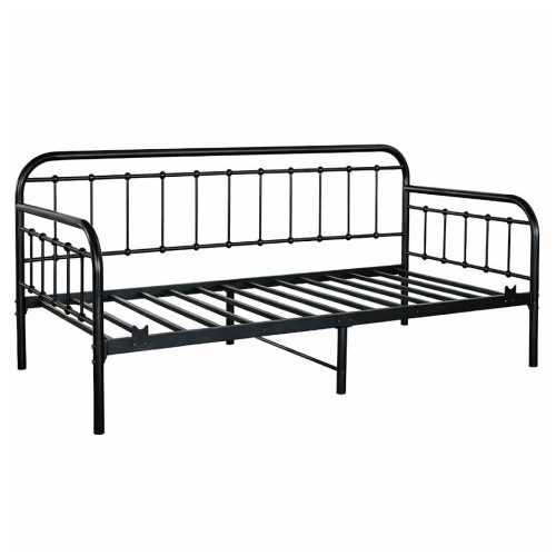 Dormitorio metálico tipo daybed Twin con barandas