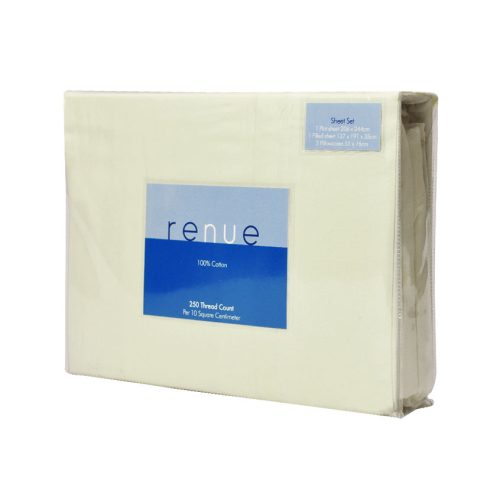 Set de Sábanas Renue 250 Hilos 100% Algodón